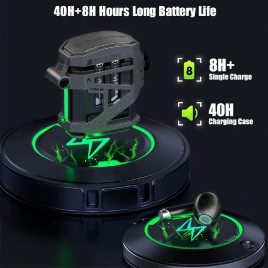 GravaStar Sirius P5 TWS Defense Armor Wireless Gaming Earbuds P5-Armor - Grey